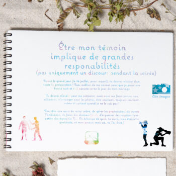 Témoins de Mariage - Livret à personnaliser (par nos équipes !) – Image 3