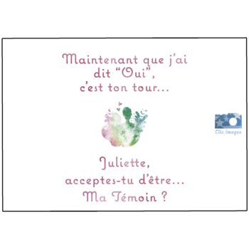 Témoins de Mariage - Livret à personnaliser (par nos équipes !)