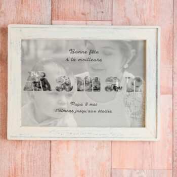 Votre photographie originale "Maman" à personnaliser (par nos équipes !) NOIR & BLANC – Image 2